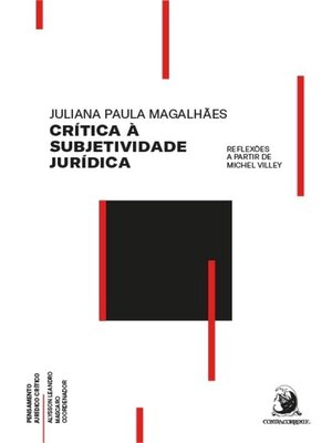 cover image of Crítica à subjetividade jurídica